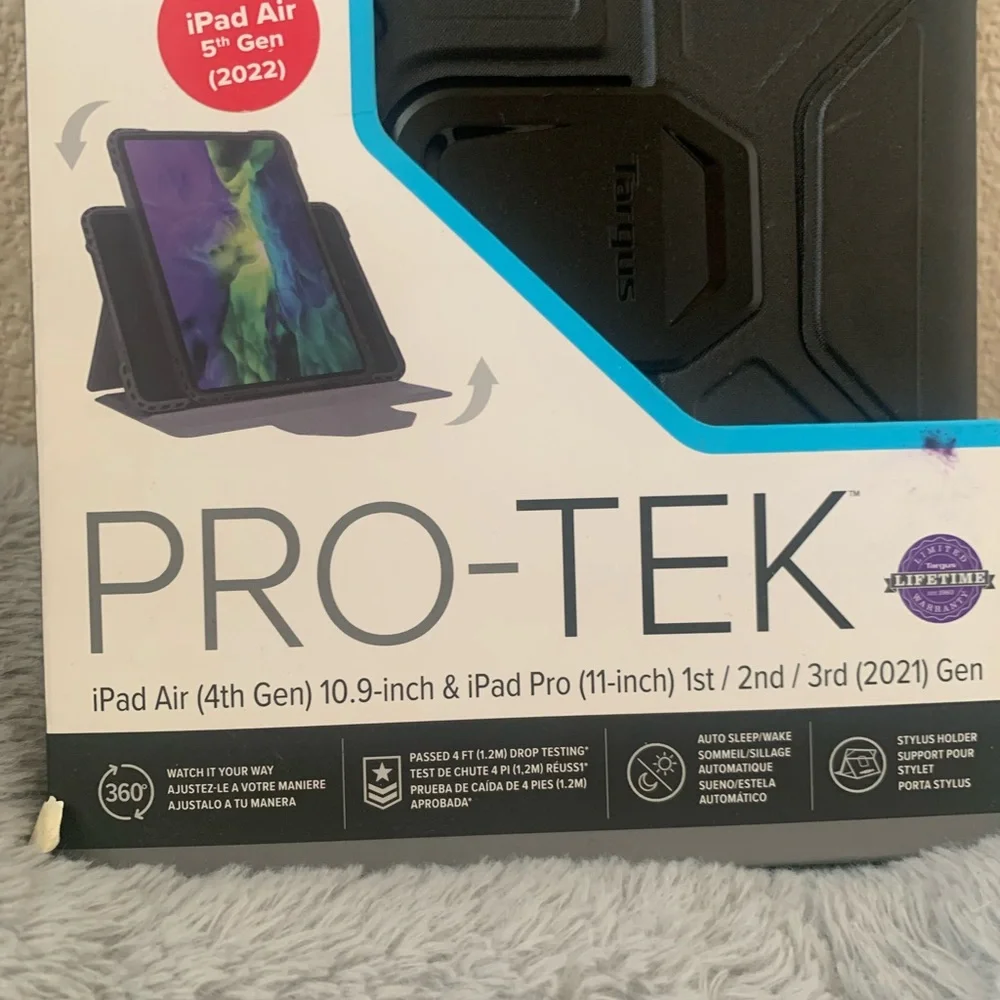 Targus Pro-Tek Black Tablet Case for iPad Air & Pro